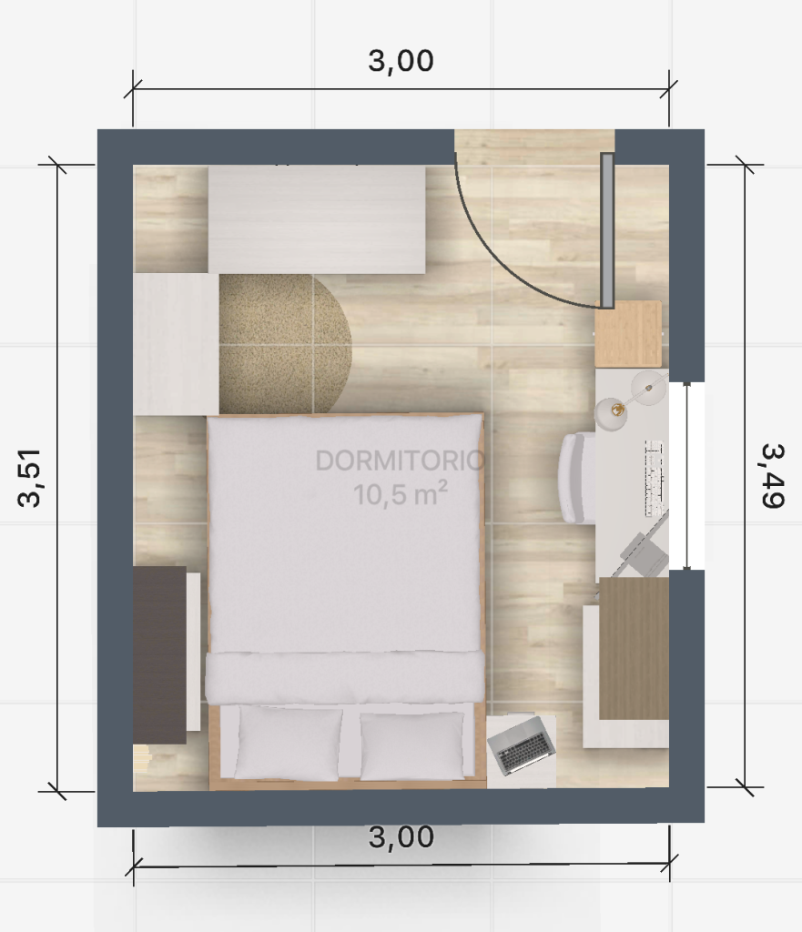 FUENTE: propia, hecho con Roomplaner